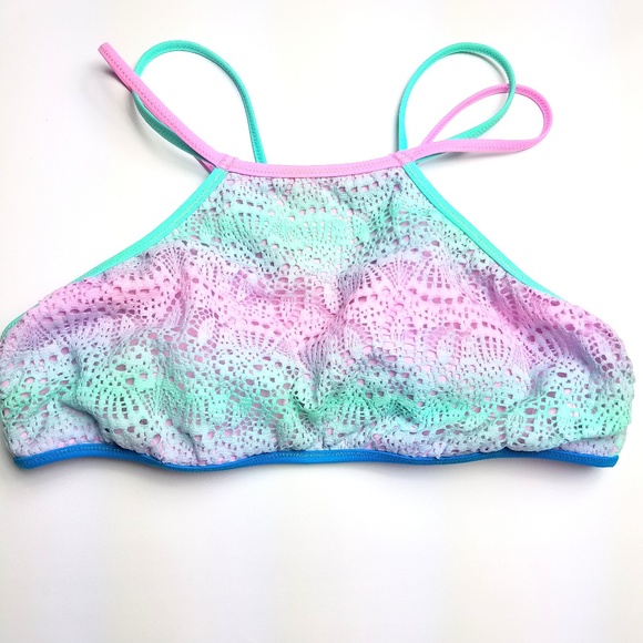 Victoria's Secret Other - Victoria's Secret Ombre Lace Racerback Bikini Top